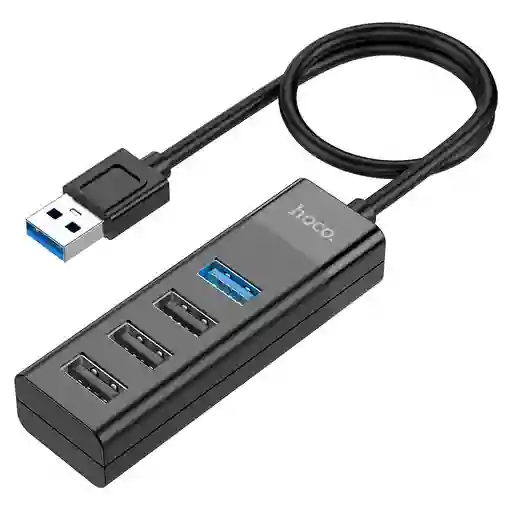 Adaptador Hub Multifuncion 4 En 1 Usb - Hoco Hb25