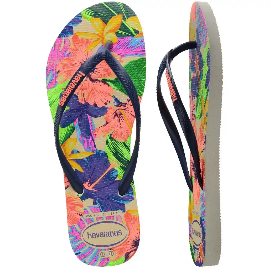 Havaianas Slim Floral Blanco 41-42