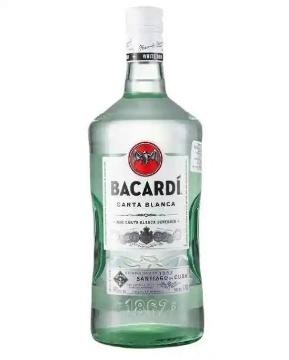 Ron Bacardi Carta Blanca 1700 Cc