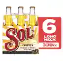 Pack Cerveza Sol Botellinx6 330cc