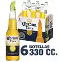 Pack Cerveza Corona Botellinx6 330cc