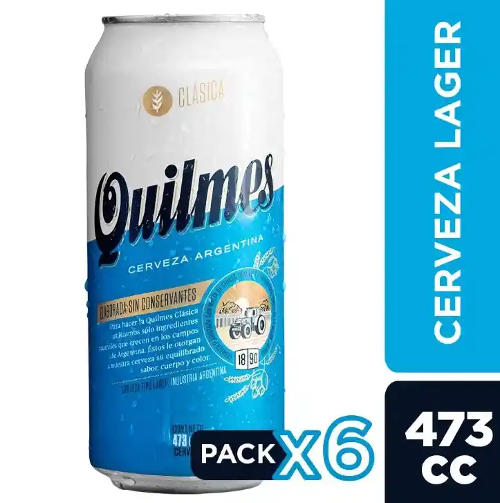 Pack Cerveza Quilmes Latax6 473cc