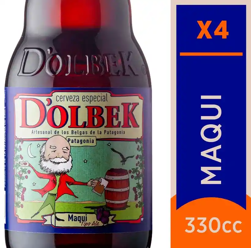 Pack Cerveza Dolbek Maqui Botellinx4 330cc