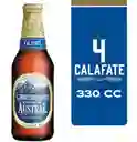 Pack Cerveza Austral Calafate Botellinx4 330cc