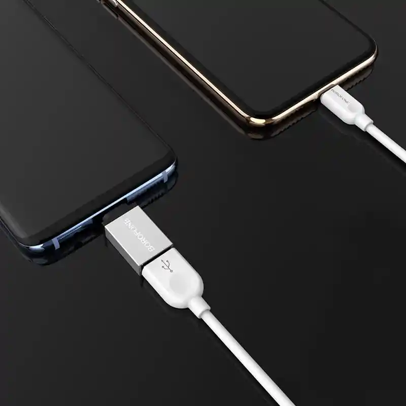 Adaptador Otg Usb-a A Usb-c/tipo C Borofone Bv3