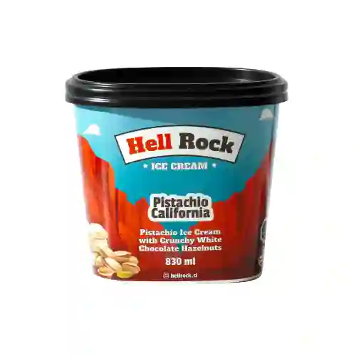 Hell Rock Helado de Pistacho Con Trozos de Avellana