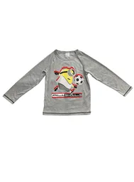 Polera Manga Larga Minions I24 Gris 6