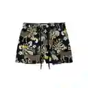 Short de Niño Estampado Negro Talla 8 Samia