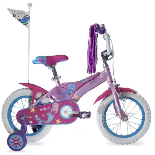 Bicicleta Infantil Stellina Acero Rosa R14