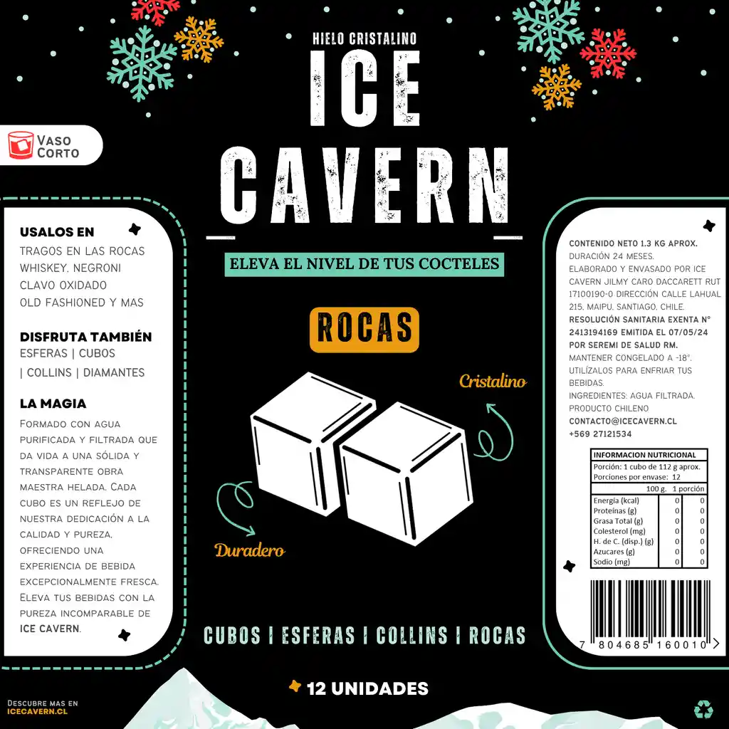 Hielo Rocas 1.3 Kg