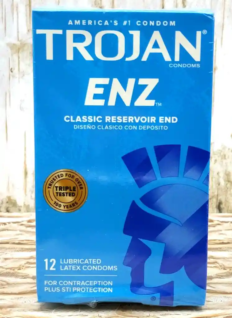 Trojan Enz, Preservartivo Tradicional 12 Unidades