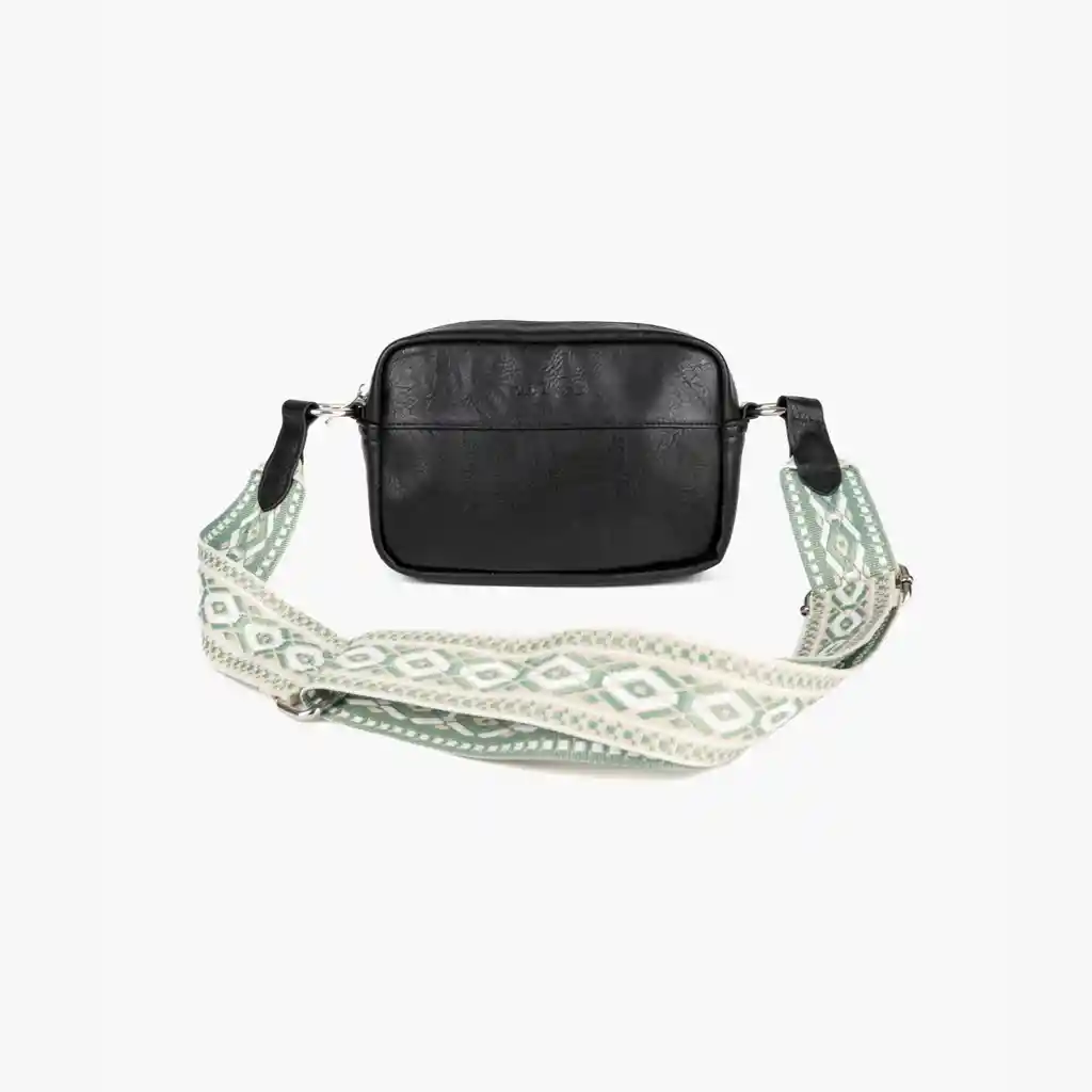 Cartera Bandolera Mujer Strap Boho Negro