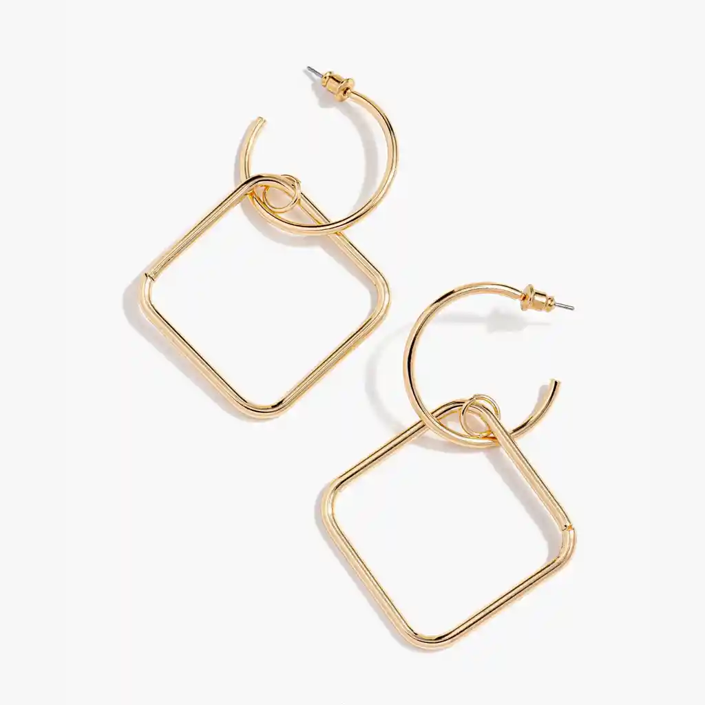 Aros Mujer Figuras Dorado