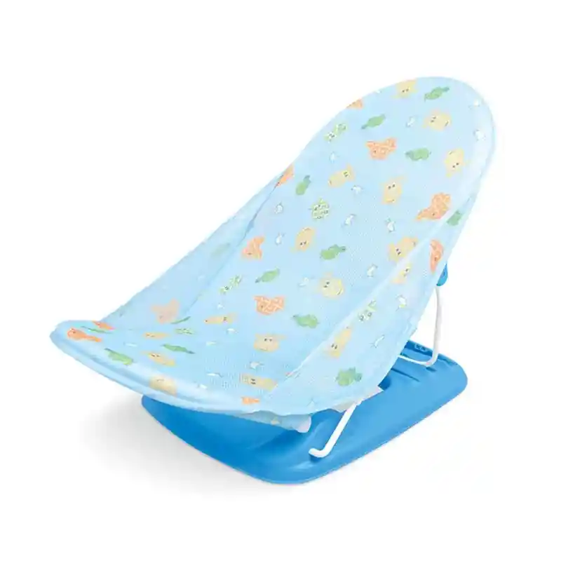 Silla Plegable De Ducha Bañera Hamaca Baño Para Bebe Guagua (celeste)