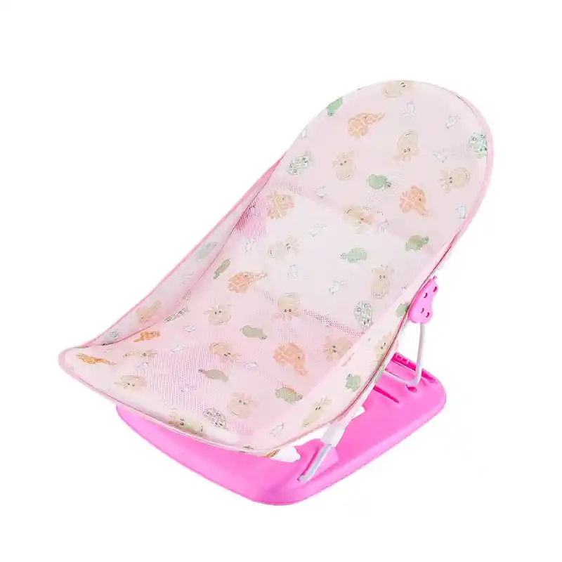 Silla Plegable De Ducha Bañera Hamaca Baño Para Bebe Guagua (rosa)