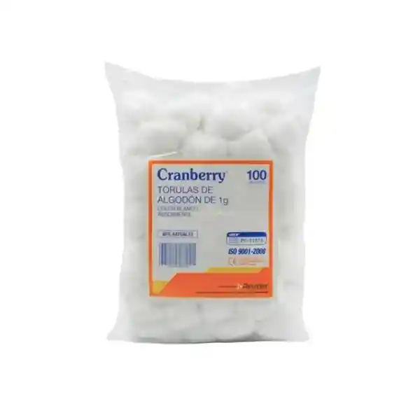 Torulas De Algodon 1 G Cramberry