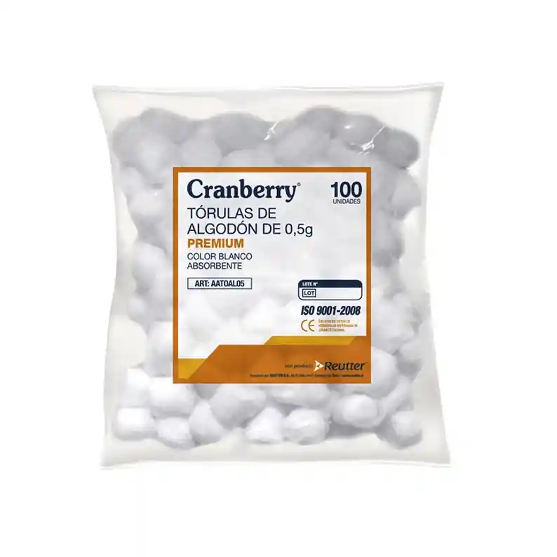 Torulas De Algodon 0.5 G Cramberry