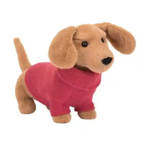 Jellycat Peluche Perro Salchicha Con Sweater Rosa