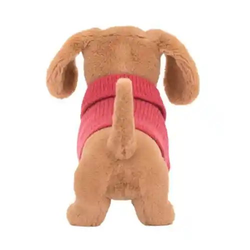 Jellycat Peluche Perro Salchicha Con Sweater Rosa