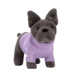 Jellycat Peluche Perro Bulldog Francés Sweater Morado