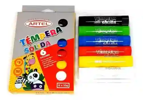 Tempera Solida Artel 6 Colores