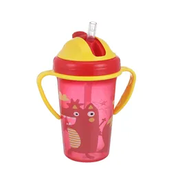 Vaso Entrenamiento Con Bombilla Asas Antiderrame Bebe Niños (rojo)