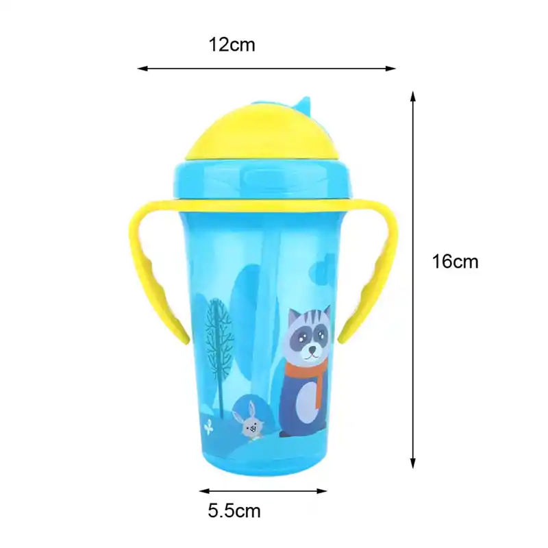 Vaso Entrenamiento Con Bombilla Asas Antiderrame Bebe Niños (rojo)