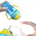 Vaso Entrenamiento Con Bombilla Asas Antiderrame Bebe Niños (azul)