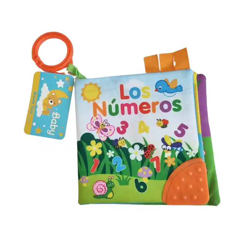 Libro Sensorial Tela Estimulación Visual Juguete Bebe (numeros)