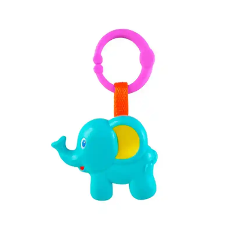 Juguete Sonajero Colgante Para Bebes Movil Cuna Cochecito (elefante Celeste)