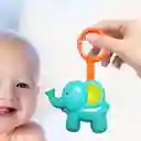 Juguete Sonajero Colgante Para Bebes Movil Cuna Cochecito (elefante Celeste)