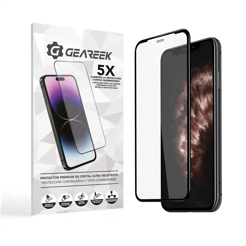 Mica Vidrio Iphone Xs Max Premium Geareek