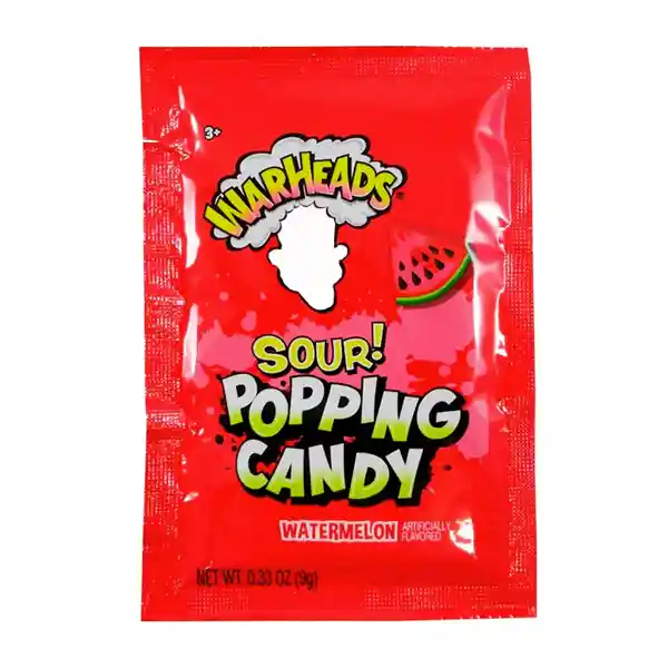 Warheads Sour Popping Candy Watermelon