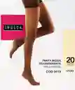 Panty Elasticada Xxl 20 Denier Talla Especial Negro