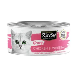 Kit Cat Gravy - Chicken & Whitebait - Lata 70gr