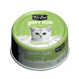 Lata Kit Cat Goat Milk Gourmet Tuna & Shrimp 70gr