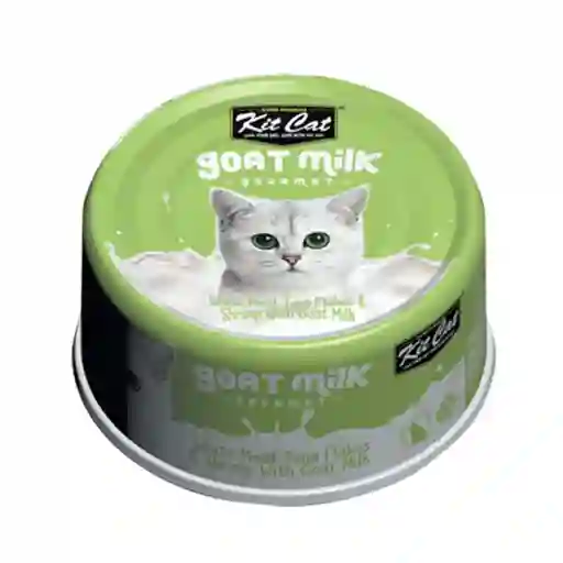 Lata Kit Cat Goat Milk Gourmet Tuna & Shrimp 70gr