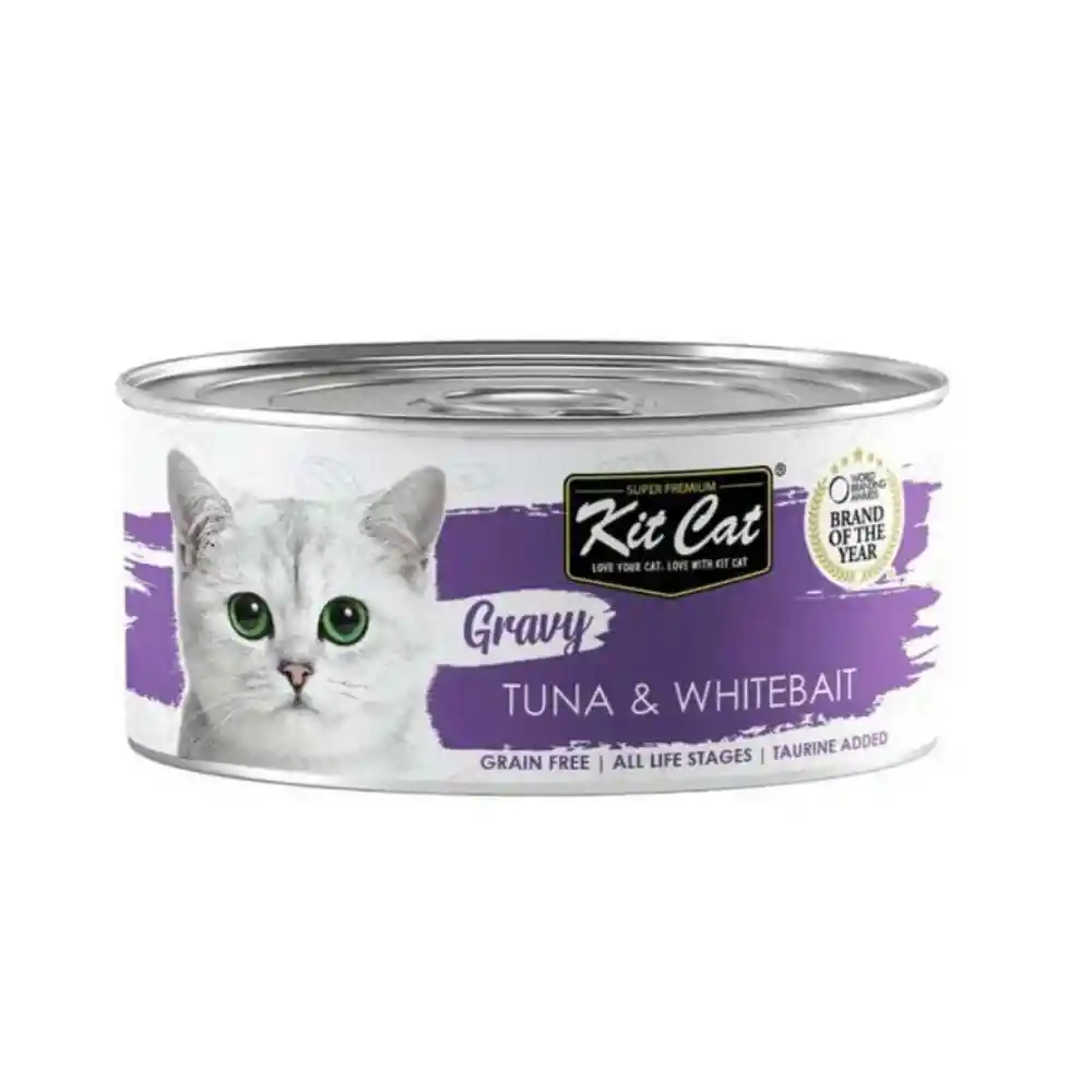 Kit Cat Gravy - Tuna & Whitebait - Lata 70gr