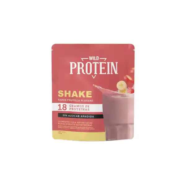 Shake En Polvo Frutilla Plátano (350g) Wild Foods