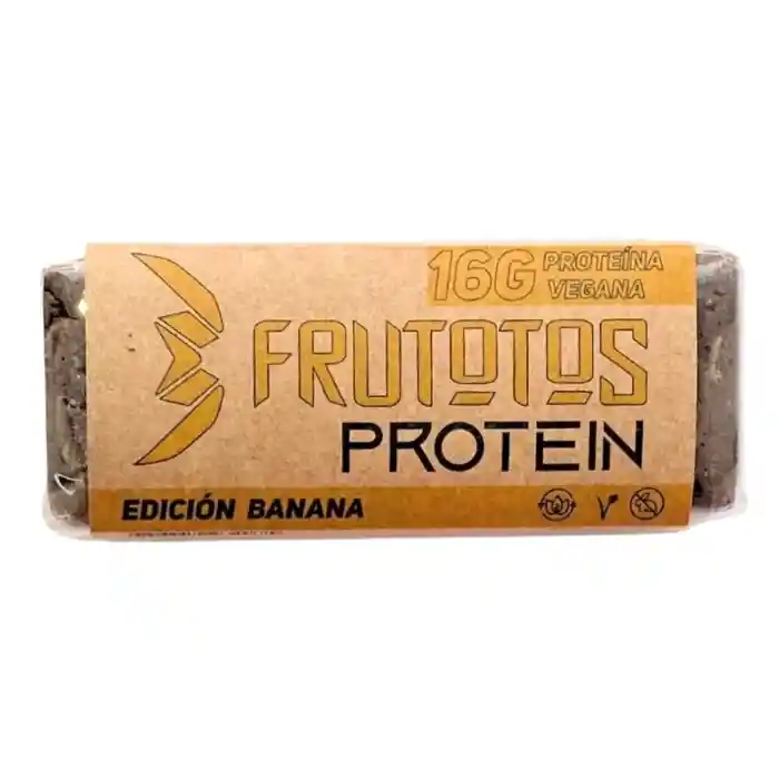 Barra Protein Vegana Banana - Barrita Proteina Frutotos