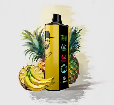 Vaper Fume Nicky Jam 15.000 Puff 0% Nic Calor Juice (banana, Pineapple)