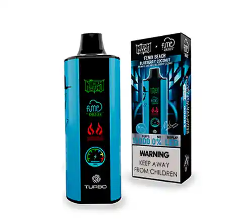 Vaper Fume Nicky Jam 15.000 Puff 0% Nic Fenix Beach (blueberry Coconut)