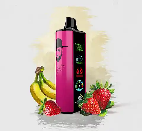 Vaper Fume Nicky Jam 15.000 Puff 0% Nic Sweet Gatas (strawberry Banana)