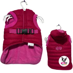 Parka Impermeable Para Mascotas Color Fucsia Talla Xs