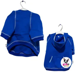 Poleron Franela Para Mascotas Color Azul Talla Xs