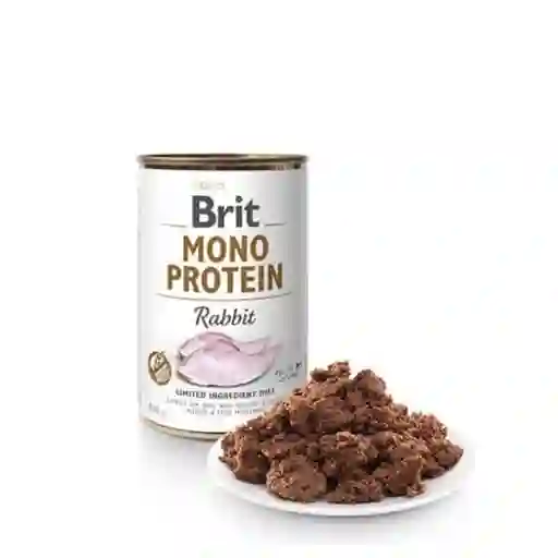 Alimento Humedo Perro Brit Mono Protein Rabbit 400gr