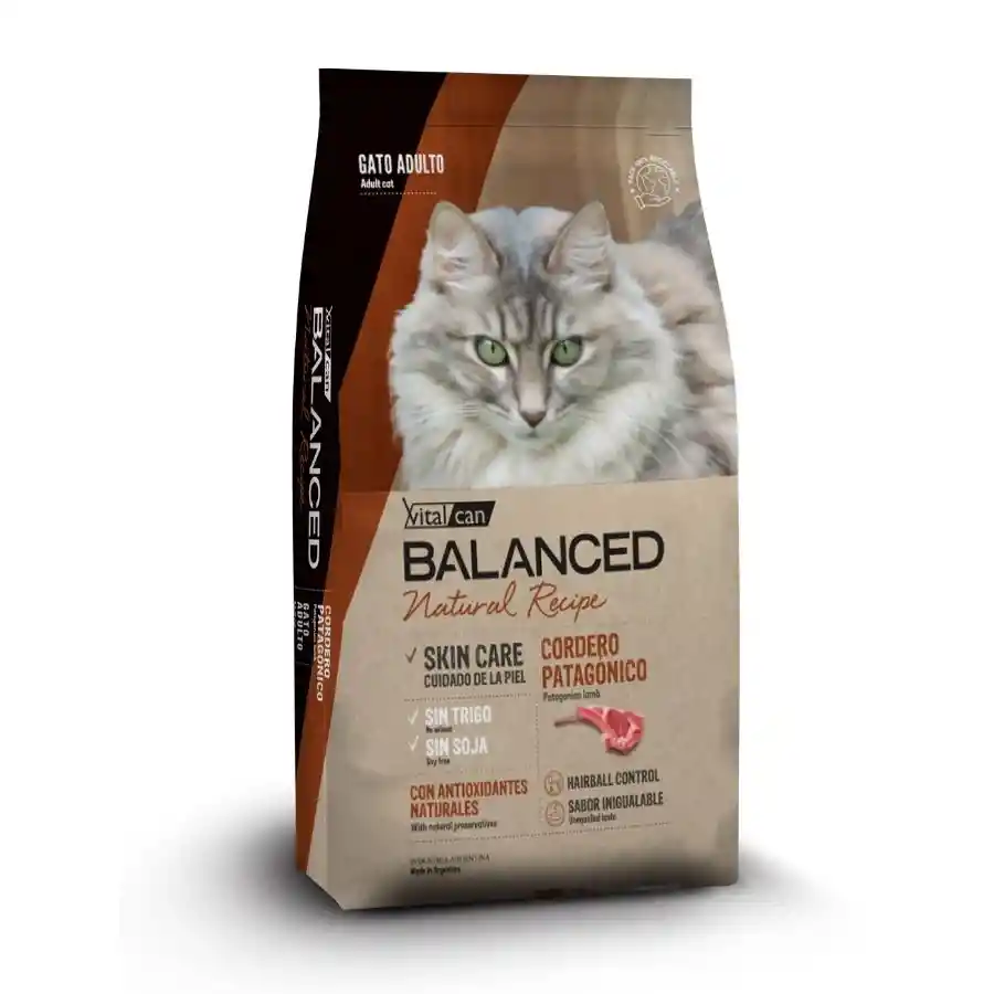 Balanced Cordero Para Gatos 7,5kg