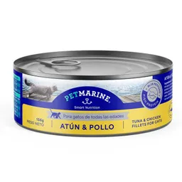 Lata Petmarine Atun Y Pollo 156 Gr