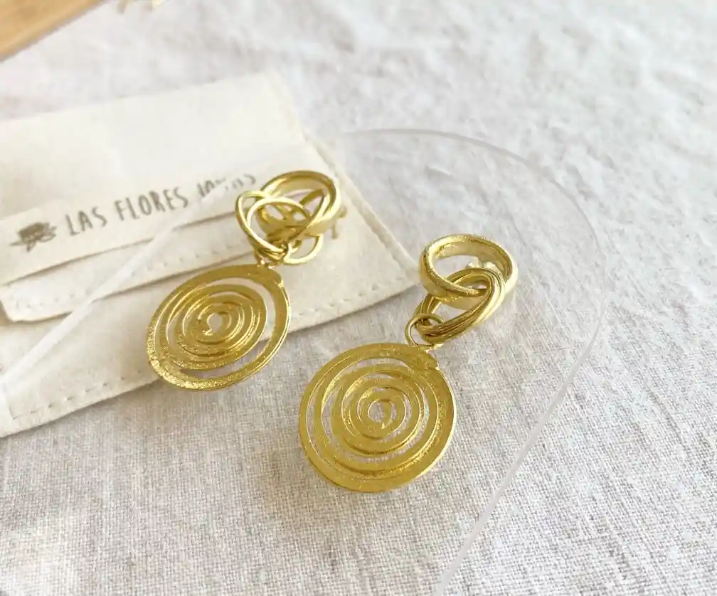 Aros Oro Espiral