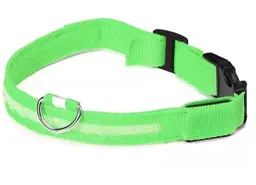 Collar Luz Led Verde Talla L